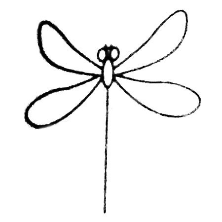 【蜻蜓简笔画图片大全】各种昆虫简笔画蜻蜓的画法步骤图解
