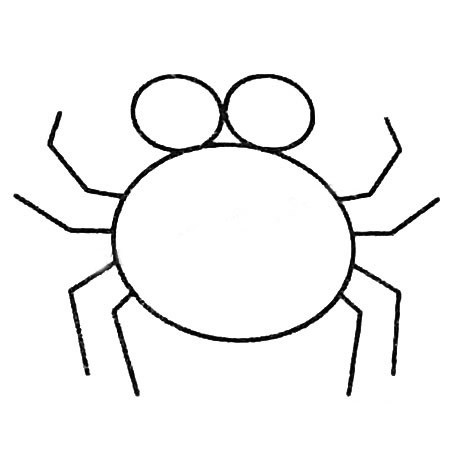 【蜘蛛简笔画图片大全】幼儿卡通蜘蛛简笔画的画法步骤教程