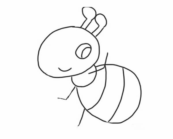 小蚂蚁简笔画的画法步骤图解教程 蚂蚁简笔画如何画