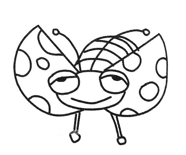 7款卡通七星瓢虫简笔画图片 七星瓢虫的简单画法大全