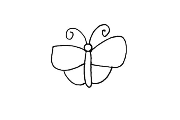 如何画蝴蝶 学画彩色的蝴蝶简笔画步骤图文教程