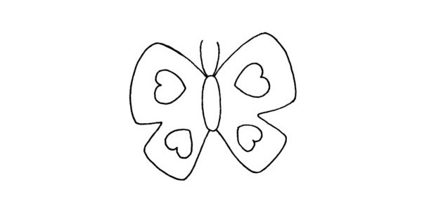一组蝴蝶简笔画 简单的画法步骤图片大全
