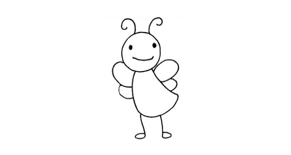 一组卡通蜜蜂简笔画 简单的画法步骤图片大全