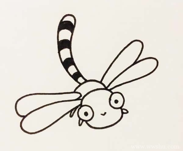 一组卡通昆虫简笔画图片素材
