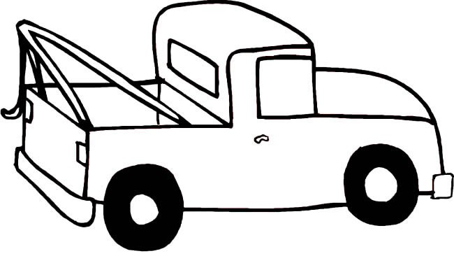 皮卡汽车简笔画交通工具 皮卡汽车交通工具简笔画步骤图片大全