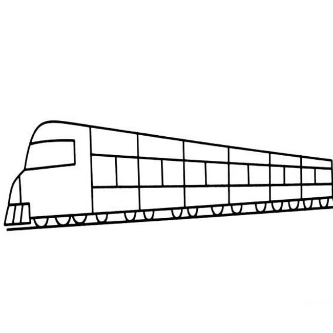 火车简笔画交通工具 火车交通工具简笔画步骤图片大全四