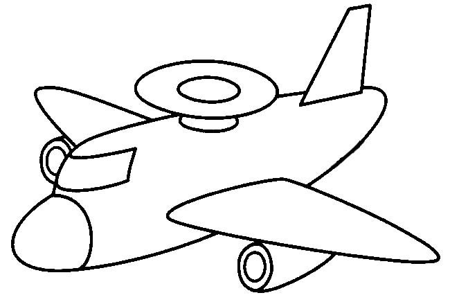 预警飞机简笔画交通工具 预警飞机交通工具简笔画步骤图片大全