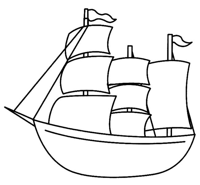 帆船简笔画交通工具 帆船交通工具简笔画步骤图片大全五