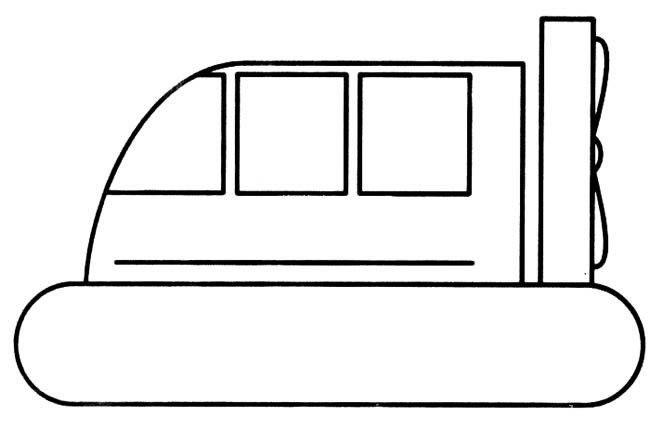 气垫船简笔画交通工具 气垫船交通工具简笔画步骤图片大全