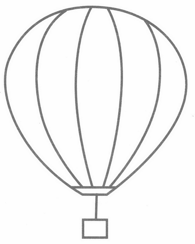 热气球简笔画图片 热气球简笔画分解步骤图教程