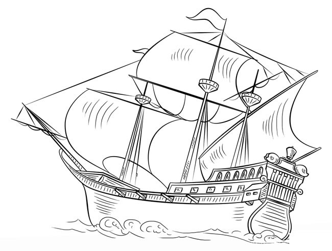 【帆船简笔画】儿童简笔画帆船图片 帆船简笔画如何画