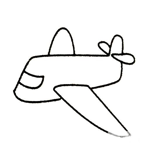 飞机简笔画de画法步骤图片 儿童简笔画飞机图片大全