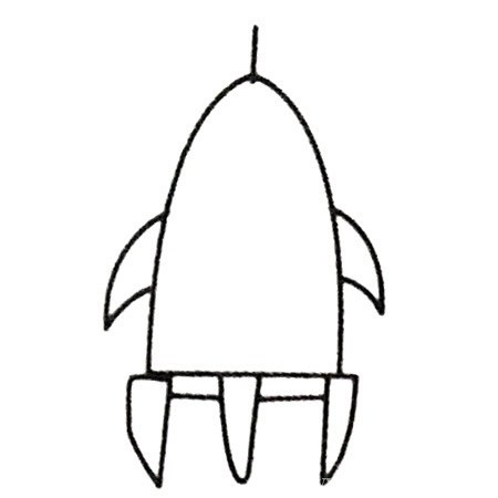 火箭简笔画大全及画法步骤 儿童画火箭简笔画图片