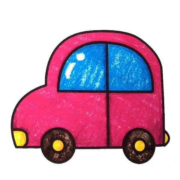 小汽车简笔画彩色图片 儿童画小汽车简笔画如何画