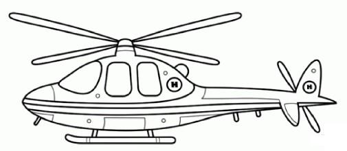 直升机简笔画图片大全 各种直升机简笔画预览