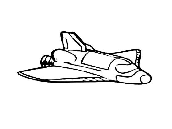 卡通航天飞机简笔画图片