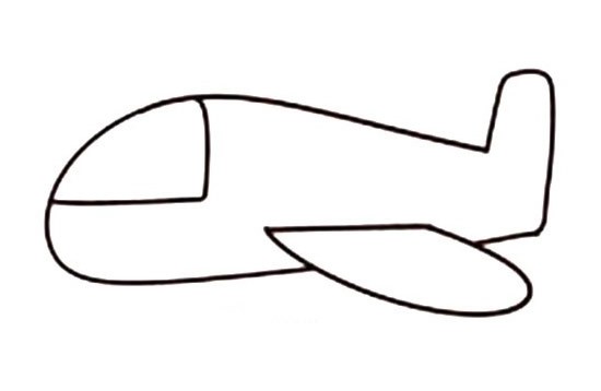飞机简笔画彩色图片 幼儿简笔画飞机的画法步骤图解