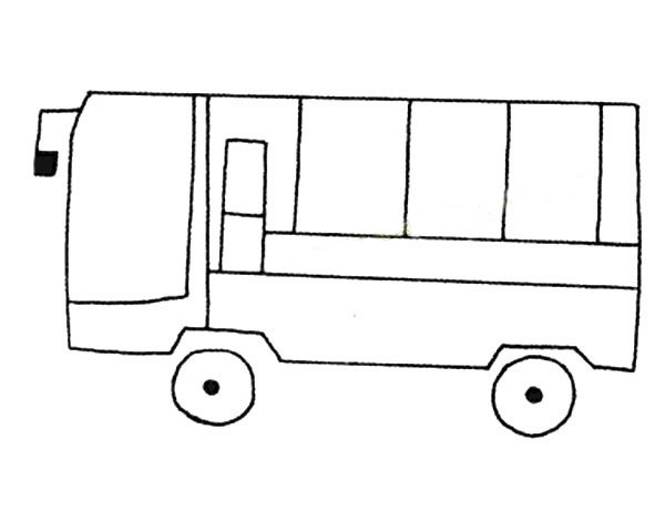 【大货车简笔画】带厢子的大货车简笔画图片