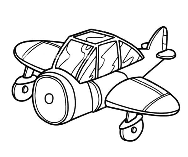 小型飞机简笔画图片_小型飞机的简单画法