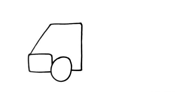 小卡车如何画 可爱的小卡车简笔画画法步骤图文教程