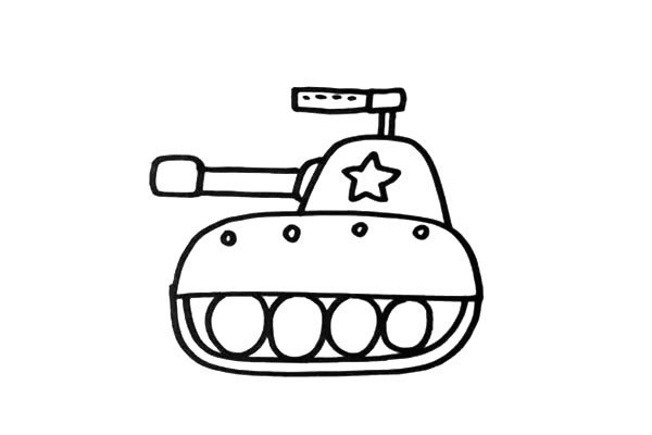 坦克如何画 如何画坦克简笔画步骤图文教程