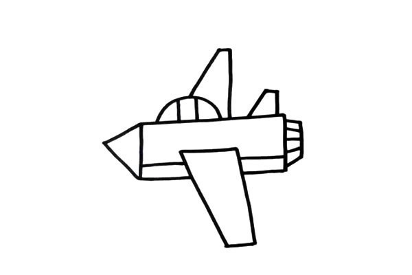 战斗机如何画 儿童学画战斗机简笔画步骤图文教程