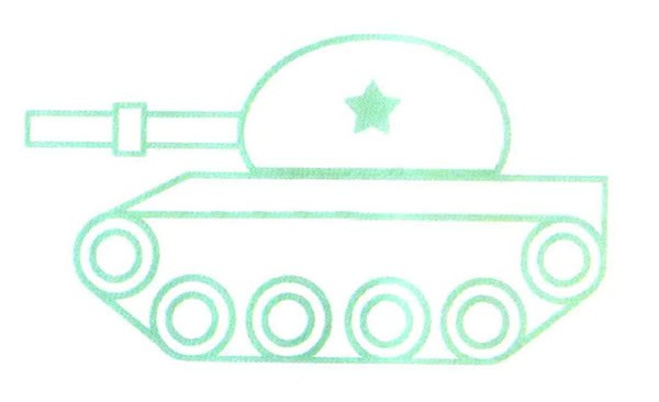 坦克的简单画法步骤图解教程 坦克简笔画图片大全