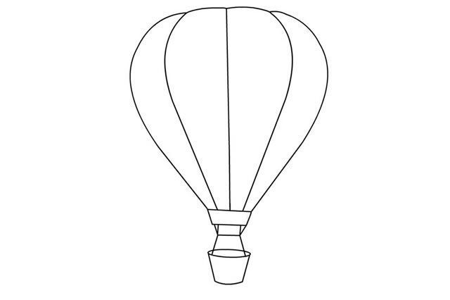 简单又漂亮的热气球简笔画图片素材
