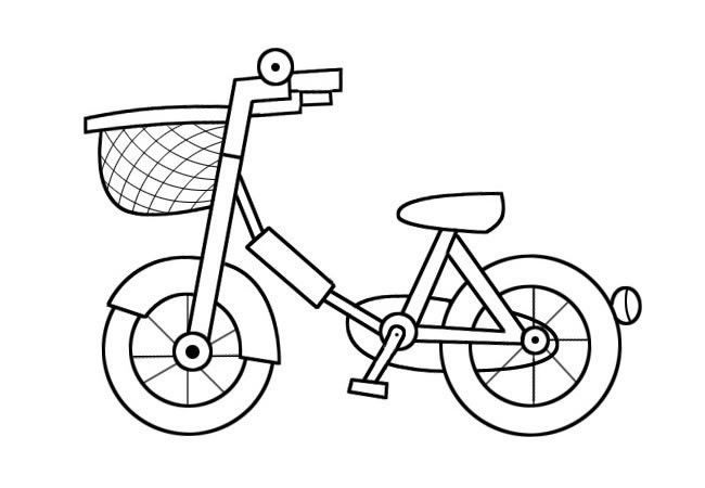 儿童自行车简笔画的简单画法