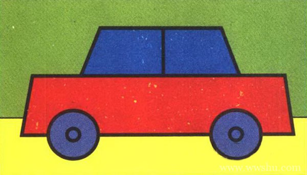 超简单的小轿车简笔画步骤分解图教程