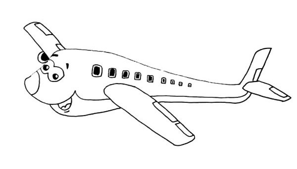 一步步教你学画带颜色的卡通飞机简笔画步骤教程