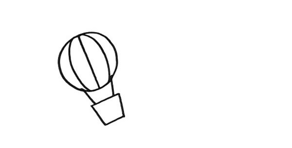 热气球的画法 一步步教你画热气球简笔画教程步骤图片大全