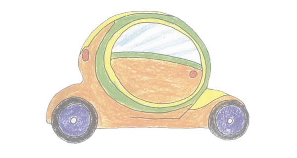 概念车简笔画的画法步骤图教程