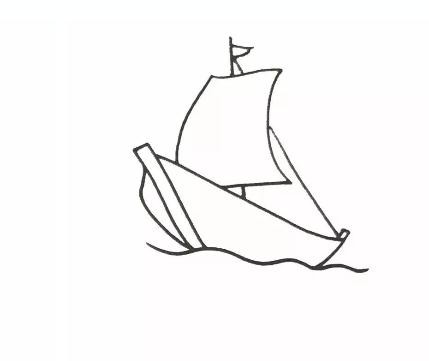 小帆船如何画漂亮又简单 小帆船简笔画步骤图解教程