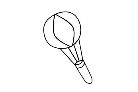 热气球简笔画简单画法步骤图片大全