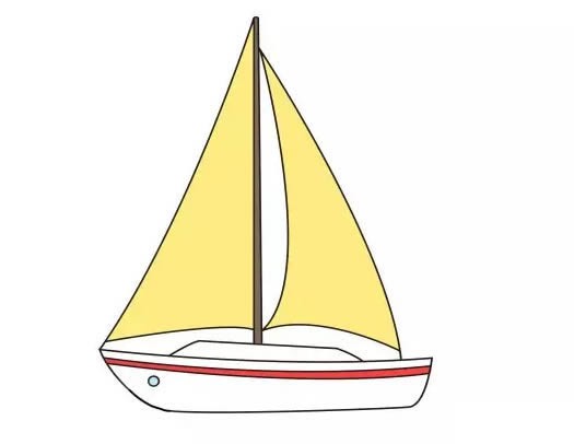 帆船简笔画_帆船简笔画画法步骤图片教程