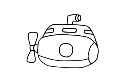 潜水艇如何画简单画法又漂亮