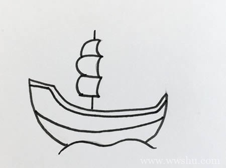 帆船如何画简笔画漂亮又简单