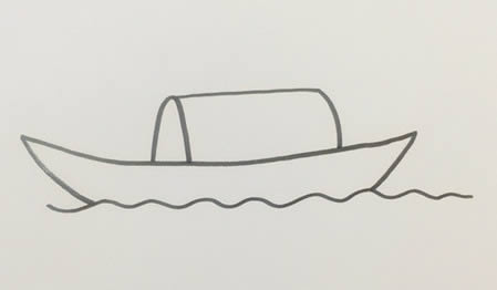 木船如何画简笔画漂亮又简单-木船简笔画