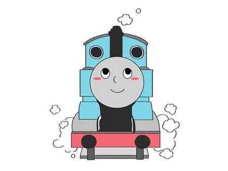 托马斯小火车简笔画如何画简单又漂亮