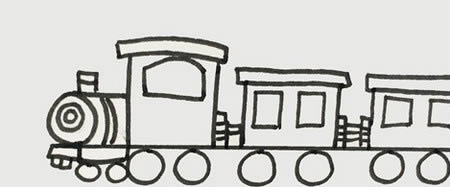 火车如何画漂亮又简单有颜色步骤图解