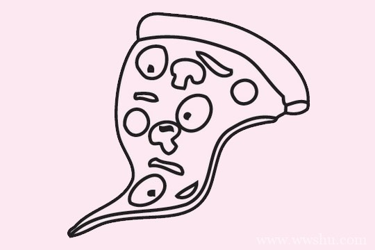 披萨简笔画_简单的披萨简笔画图片大全