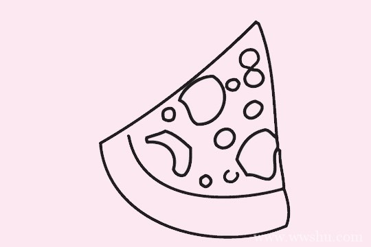 披萨简笔画_简单的披萨简笔画图片大全