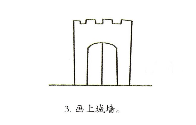 【城堡简笔画教程】彩色卡通城堡简笔画步骤图片大全