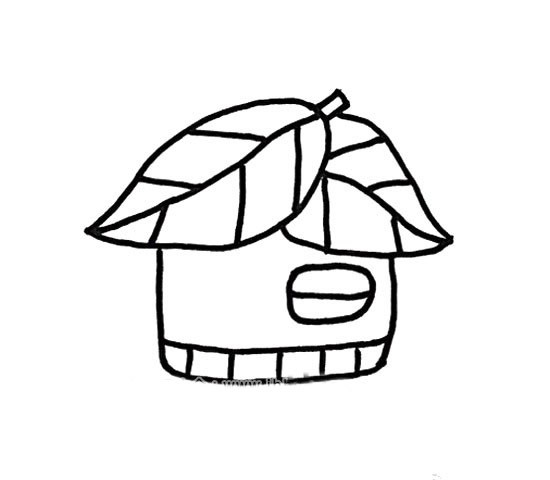 【房子简笔画】6张创意小房子简笔画图片大全