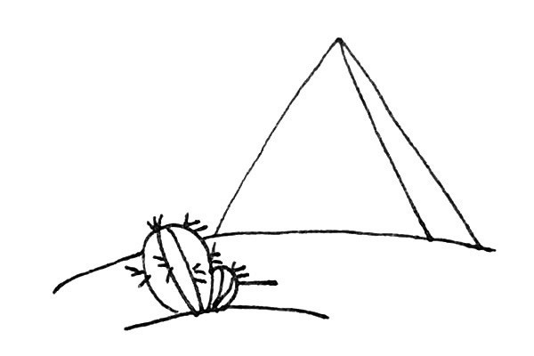 金字塔简笔画步骤图文教程