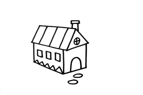 彩色小房子如何画 简笔画步骤图文教程