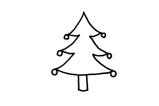 圣诞树简笔画图片素材大全