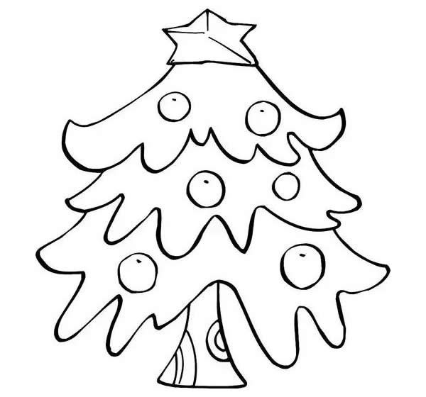 「圣诞树画法」圣诞节圣诞树简笔画步骤图解教程及图片大全