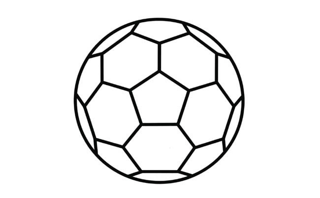 足球简笔画物品 足球物品简笔画步骤图片大全